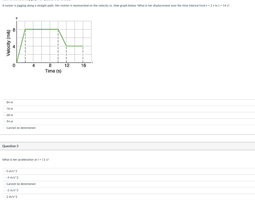 Solved A Runner Is Jogging Along A Straight Path. Her Motion | Chegg.com