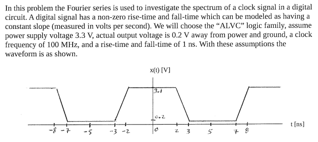 Solved In this problem the Fourier series is used to | Chegg.com