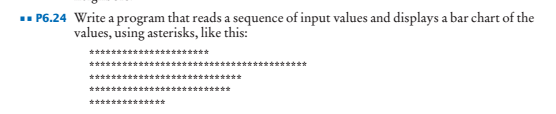 Solved P6.24 Write a program that reads a sequence of input | Chegg.com