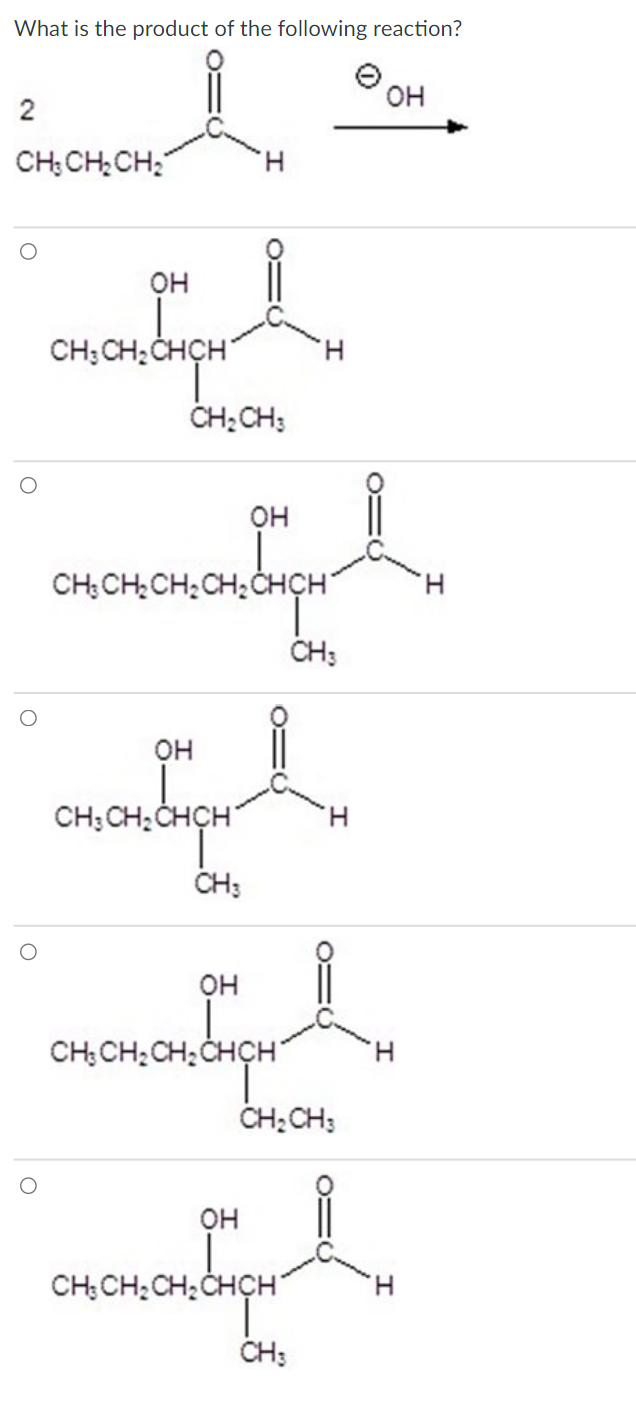 Solved What is the product of the following reaction? 2 CH₂ | Chegg.com