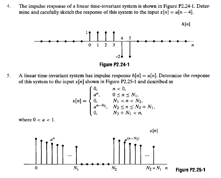 Solved 4. The Impulse Response Of A Linear Time-invariant 