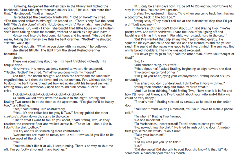 Ray Bradbury Inc. They walked slowly