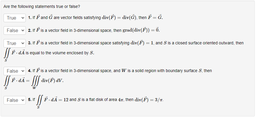 Solved Are the following statements true or false? 1. If F | Chegg.com