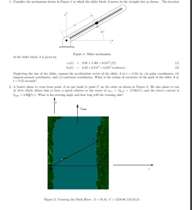 Solved 1. Consider the mechanism shown in Figure 1 in which | Chegg.com