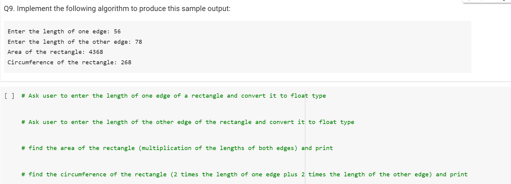 Solved Q9. ﻿Implement the following algorithm to produce | Chegg.com