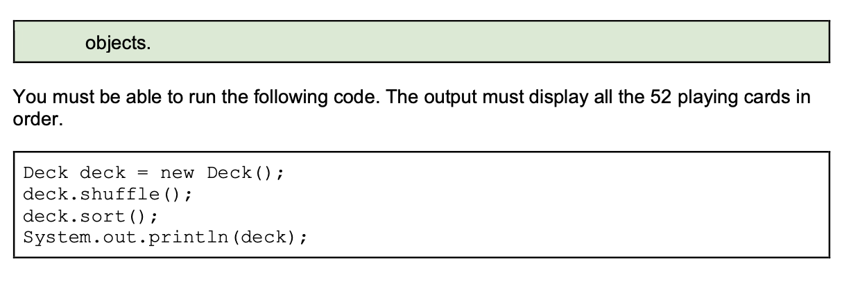 Task 1 Write a class whose instances represent a | Chegg.com