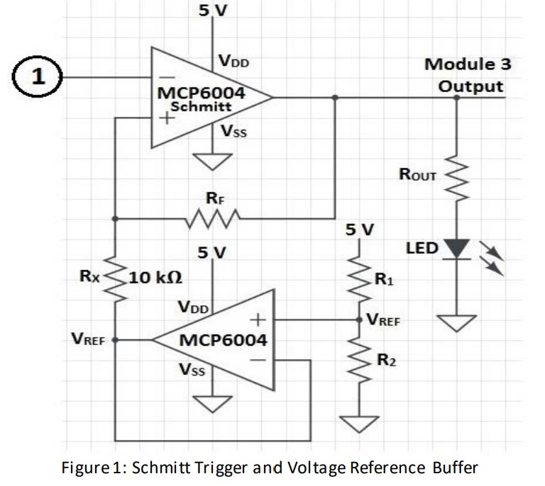 Mcp6021 схема подключения