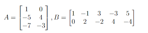 Solved In discreth math find the product AB if and show all | Chegg.com
