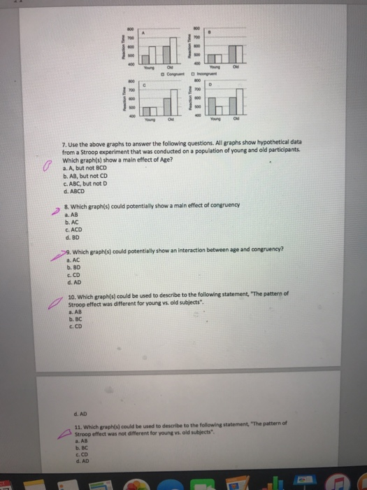 Solved 7. Use the above graphs to answer the following | Chegg.com