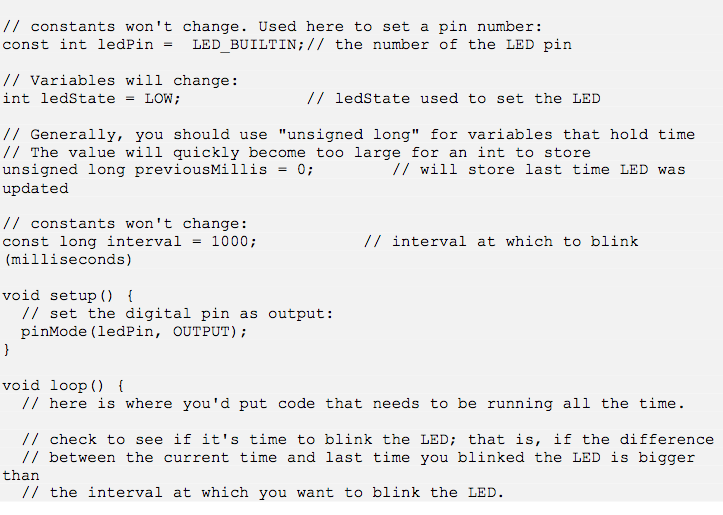 // constants won 't change. Used here to set a pin | Chegg.com