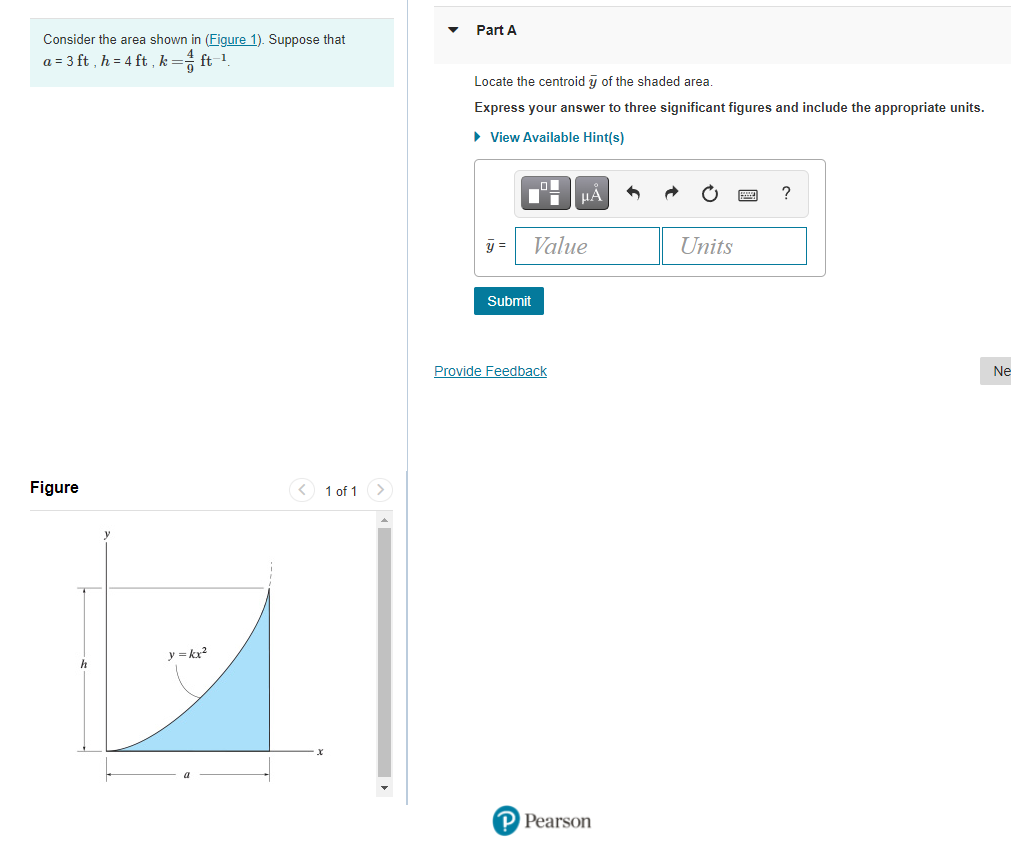 Solved Part A Consider The Area Shown In (Figure 1). Suppose | Chegg.com