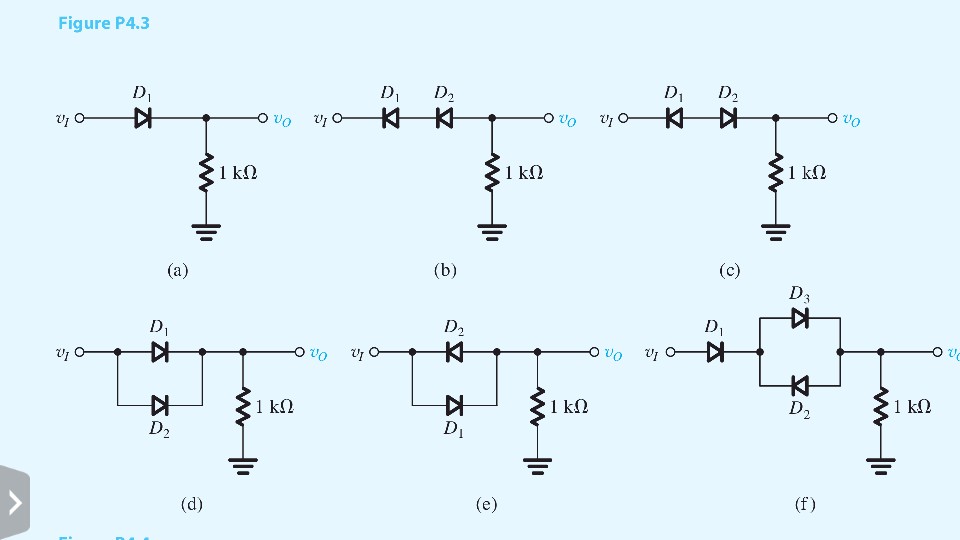 Solved 4.3 For The Circuits Shown In Fig. P4.3 Using Ideal | Chegg.com