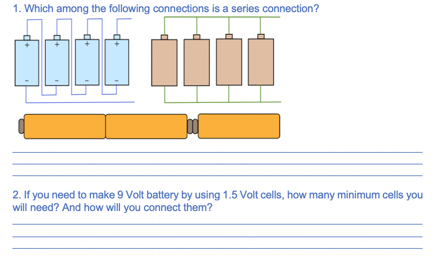 Solved 1. Which among the following connections is a series