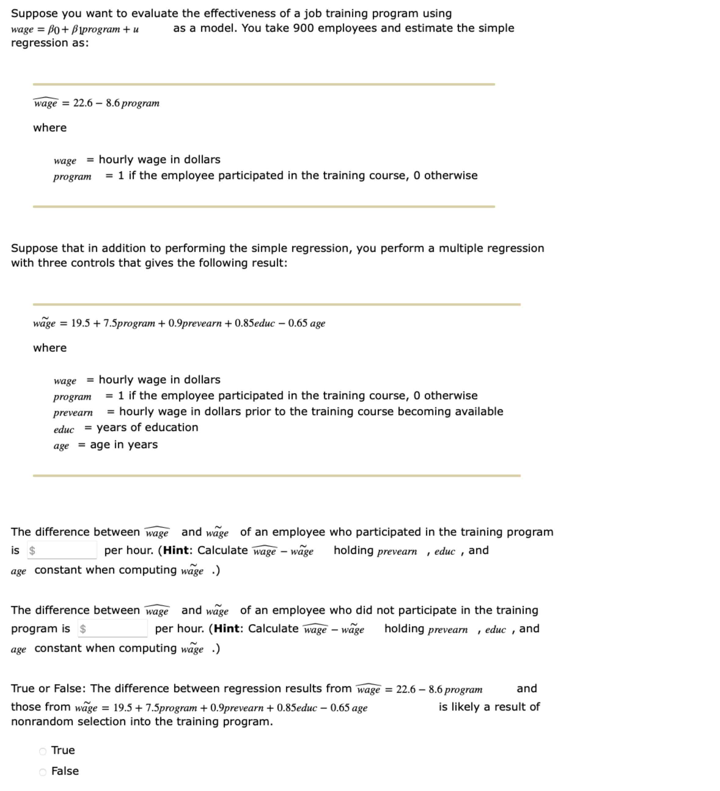 Solved Suppose you want to evaluate the effectiveness of a | Chegg.com