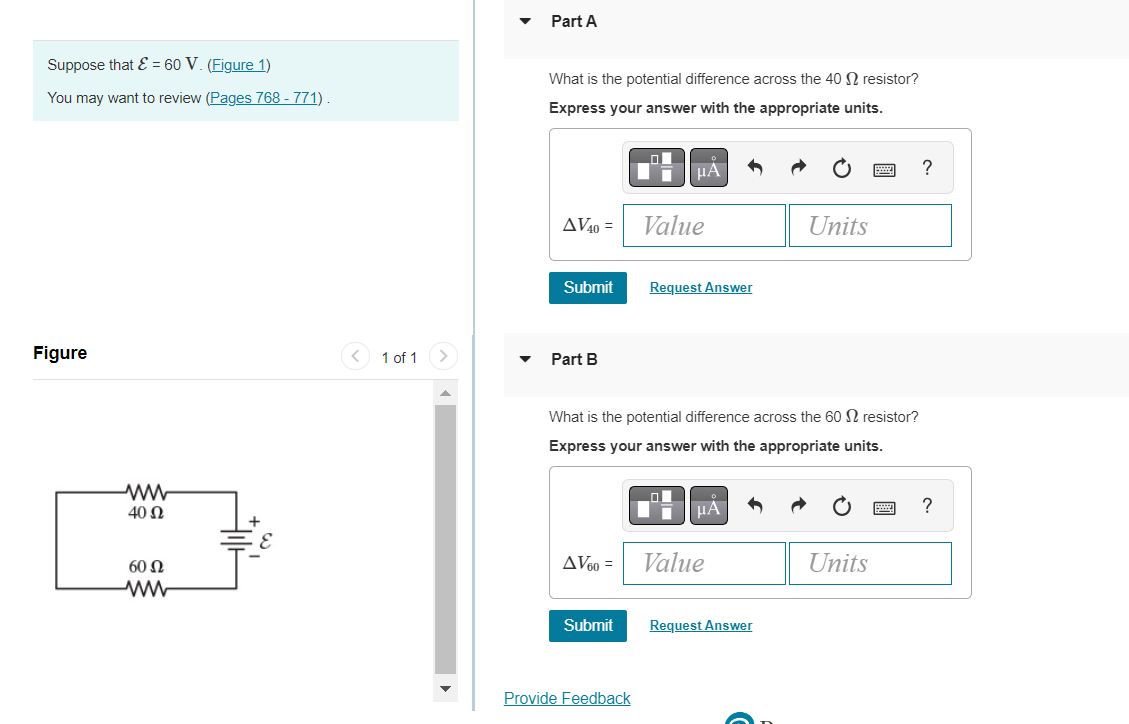 Solved Suppose that E=60 V. You may want to review (Pages | Chegg.com