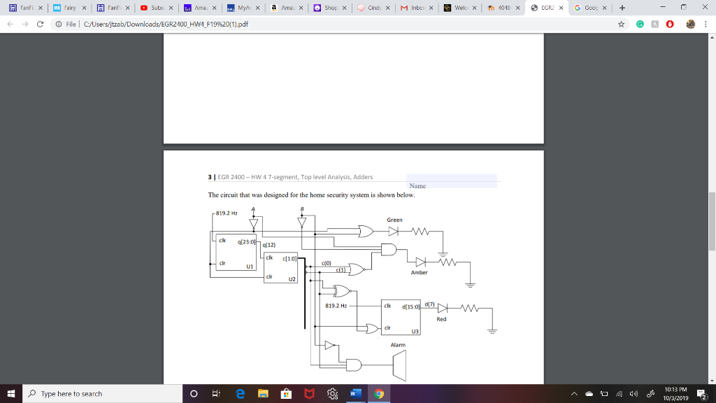 Solved I only need help with problem 2. g) I already have | Chegg.com