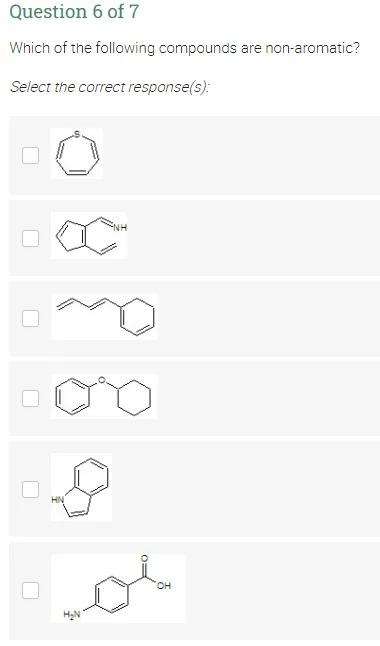 Solved Question 1 of 7 Which of the following compounds are | Chegg.com