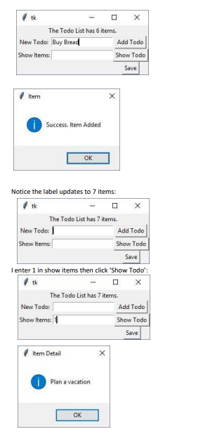 Solved language: PYTHON Use the TodoListManager from | Chegg.com