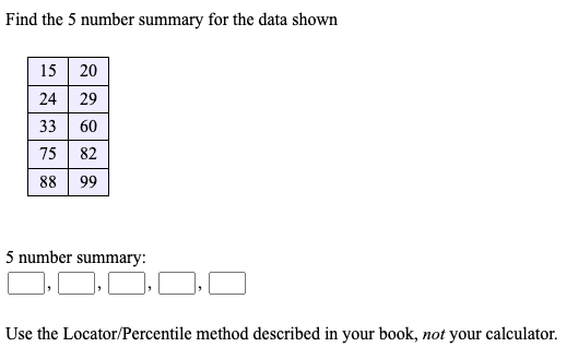 5 summary store calculator