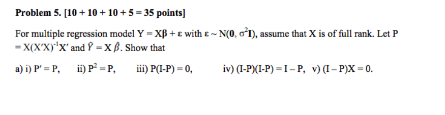 Solved Problem 5 10 10 10 5 35 Points For Mult Chegg Com