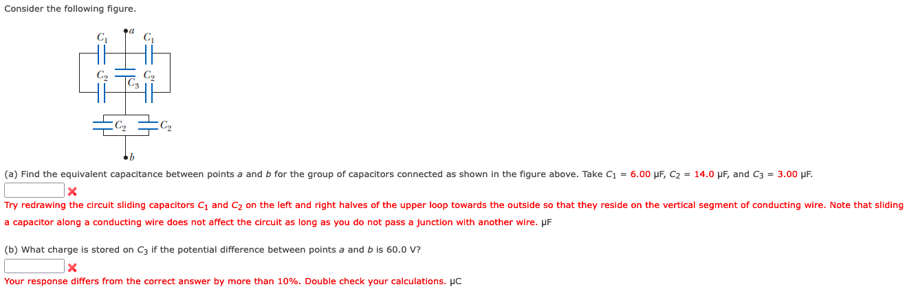Solved Consider the following figure. a Ci C C C2 b (a) Find | Chegg.com