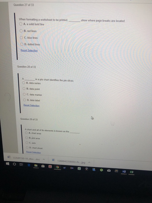 Solved Question 21 of 33 The COUNT function counts the | Chegg.com