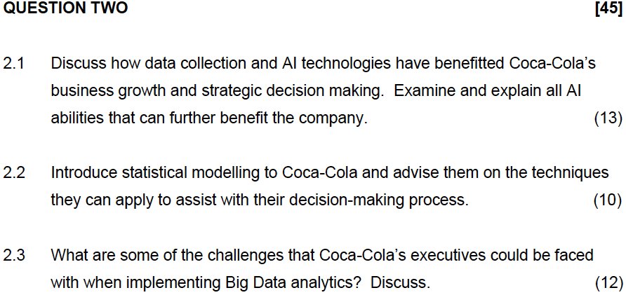 Solved 1 Discuss How Data Collection And Al Technologies | Chegg.com