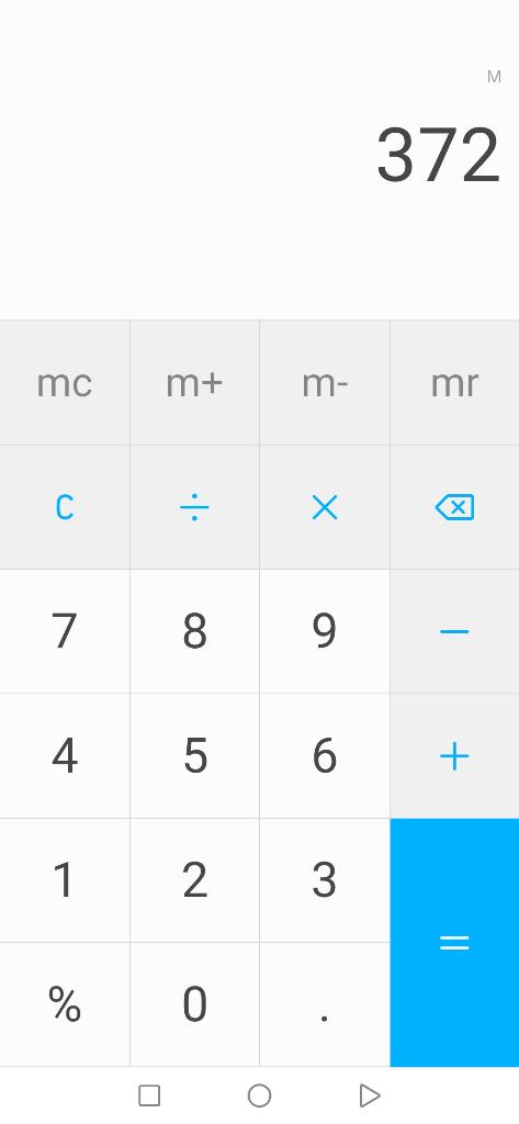 Solved M 372 mc m+ m- mr C : X Х * x 7 8 9 — 4 5 6 + 1 2 3 | Chegg.com