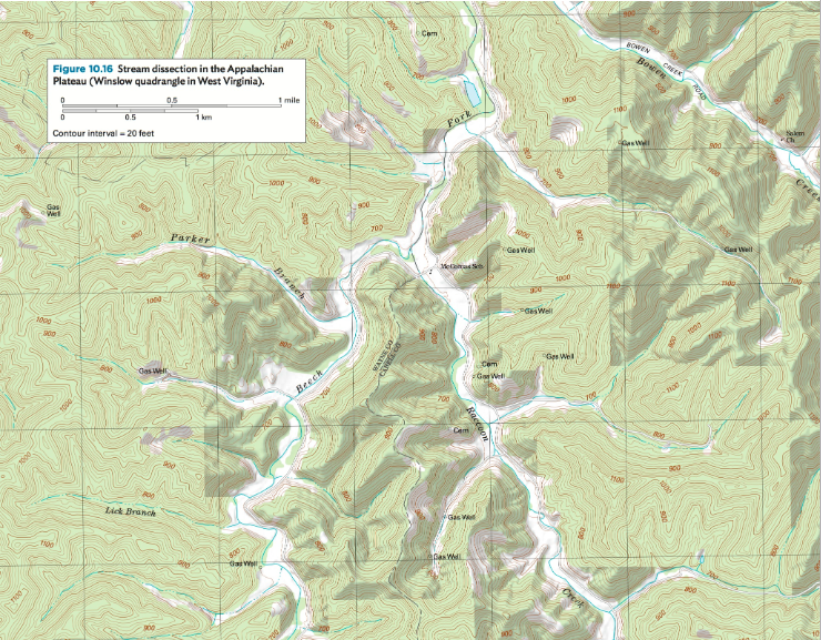 Water Stream Dissection Solved Figure 10.14 Stream dissection in southeast Texas | Chegg.com