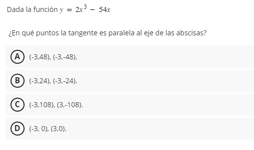 Solved Given the function At what points is the tangent | Chegg.com
