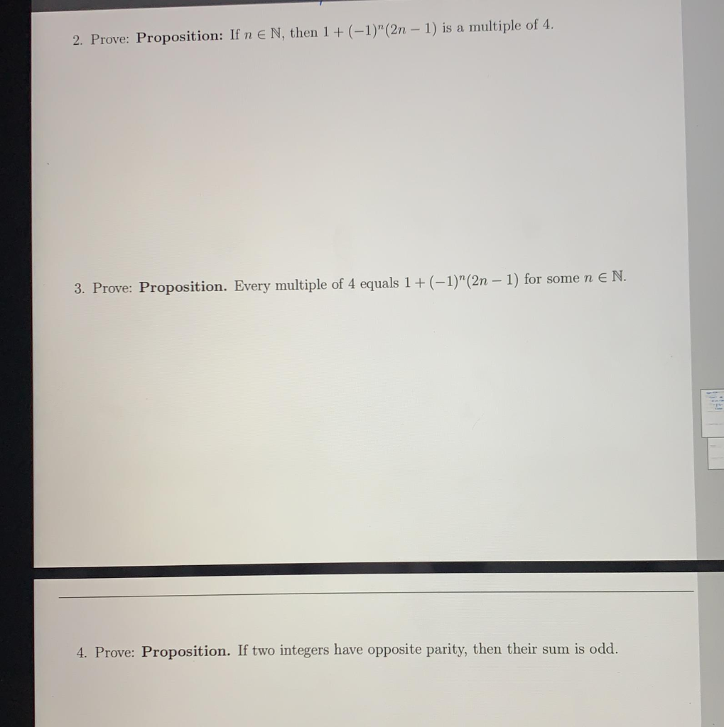 what kind of proposition is 1 2 is greater than 3 4
