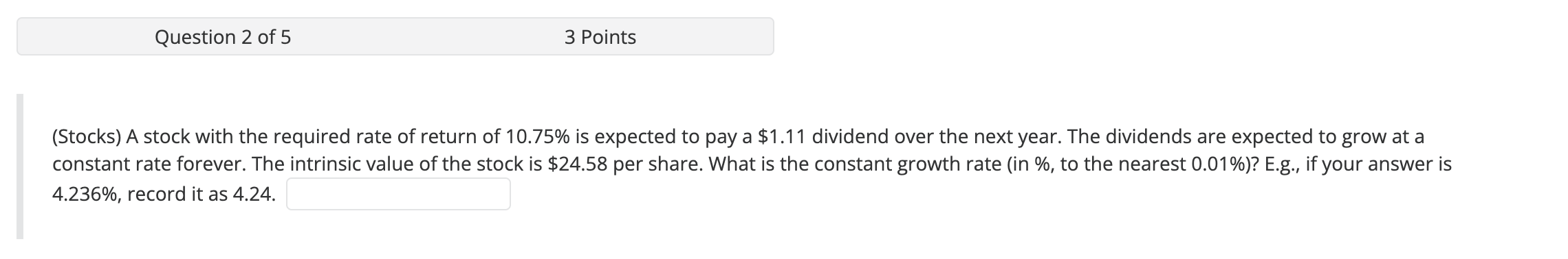 Solved (Stocks) A stock with the required rate of return of | Chegg.com