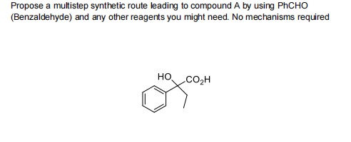 Solved Propose a multistep synthetic route leading to | Chegg.com