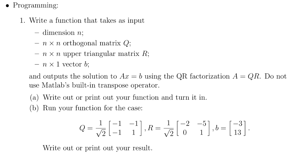 » Programming: 1. Write a function that takes as | Chegg.com