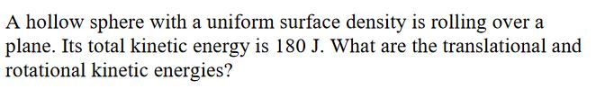 Solved A hollow sphere with a uniform surface density is | Chegg.com