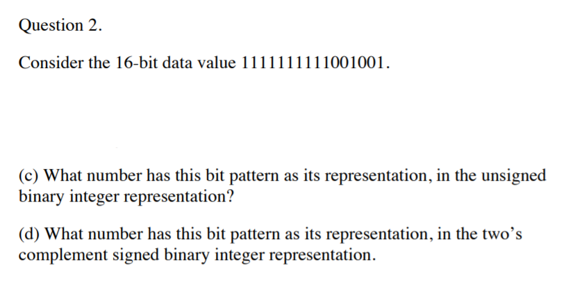 16 bit number max value