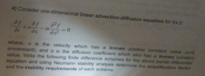 Solved 4 Consider One Dimensional Linear Chegg