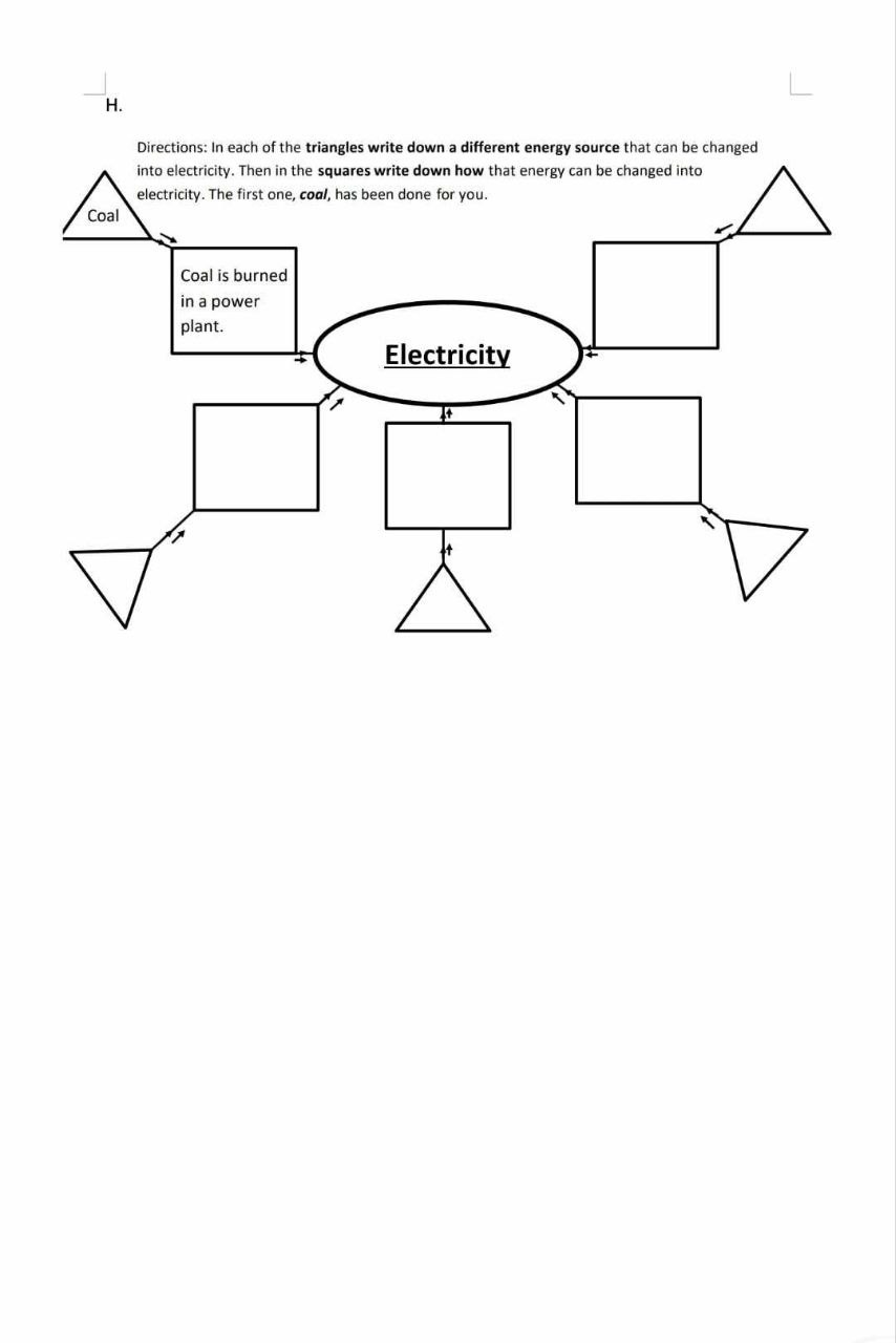 Solved H. Directions: In each of the triangles write down a | Chegg.com