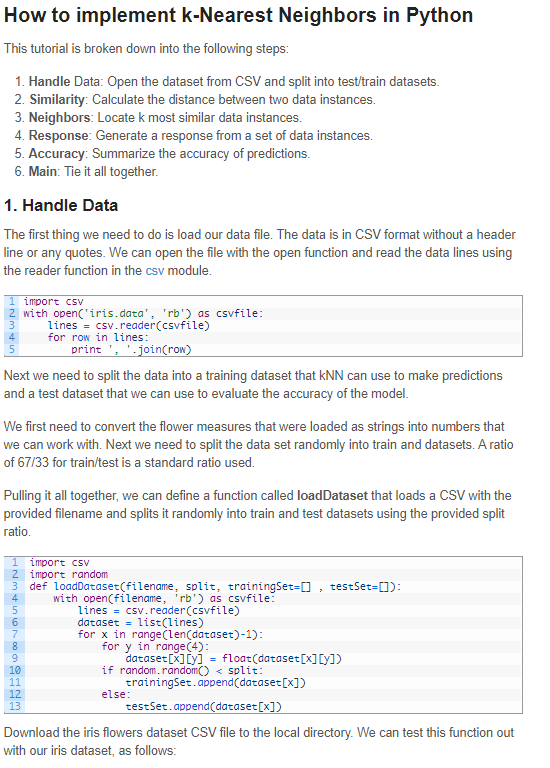 Solved This python code implements the K-nearest neighbor