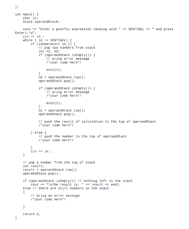 Postfix notation, is a mathematical notation in which | Chegg.com