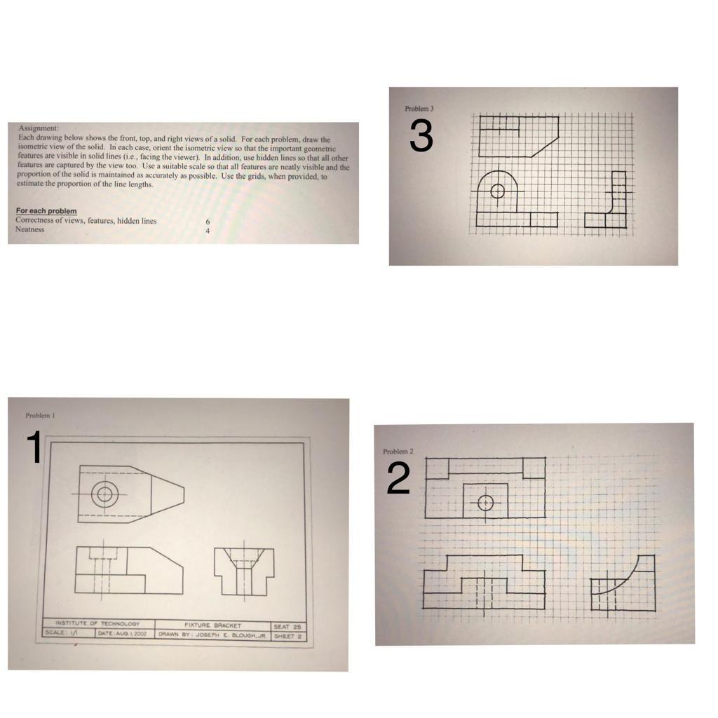 Solved Problem 3 3 Assignment: Each drawing below shows the | Chegg.com