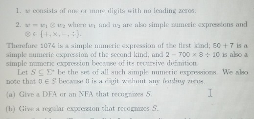 Solved Problem 3. Let S = {0,1,2,3,4,5,6,7,8,9}U{+,x, -, - } | Chegg.com