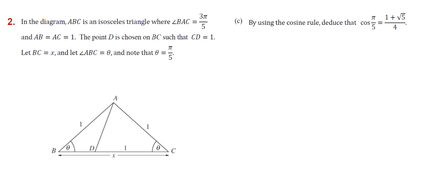 Solved 2. In the diagram, ABC is an isosceles triangle where | Chegg.com