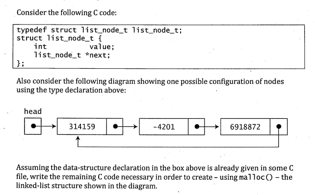 Solved Consider the following C code: Also consider the | Chegg.com