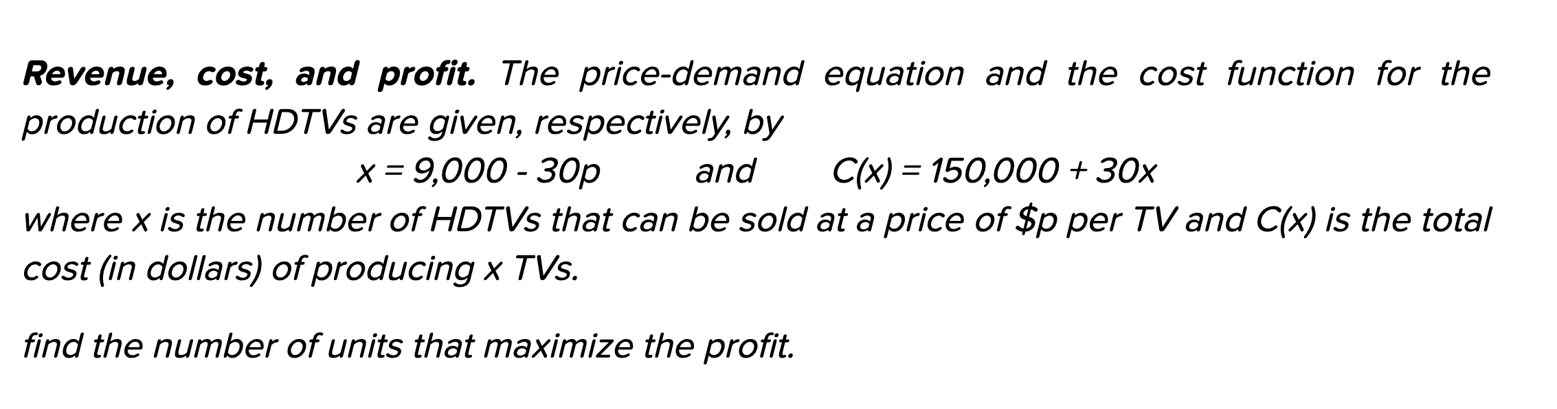 solved-revenue-cost-and-profit-the-price-demand-equation-chegg