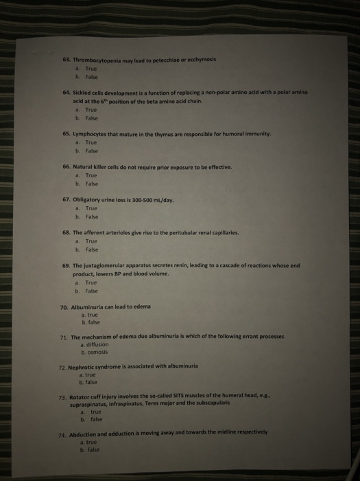 Solved your final answers to the Scantron Answer Sheet. 1. | Chegg.com