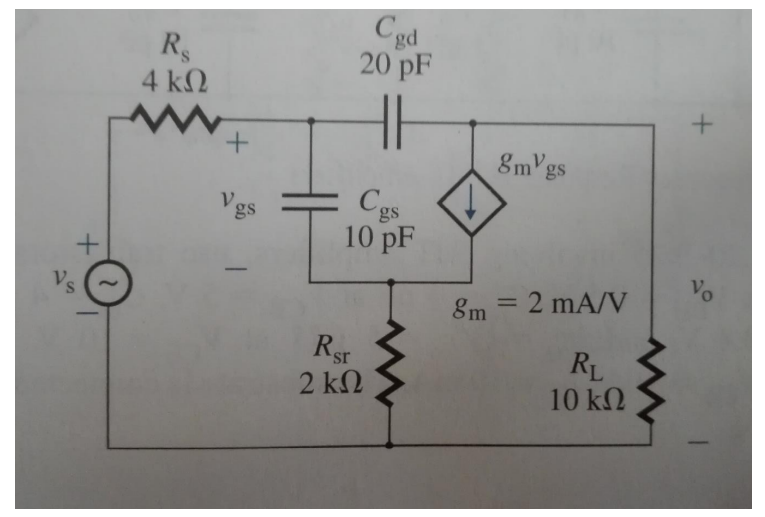 Solved An amplifier circuit is shown in the figure. find the | Chegg.com