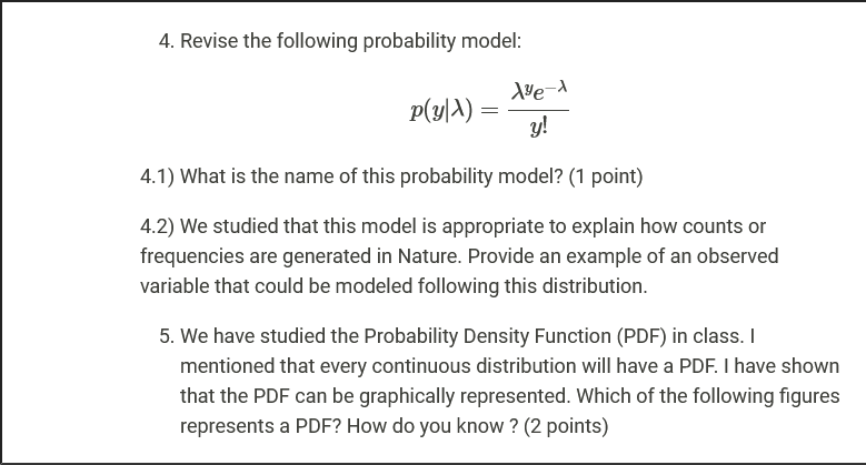 4. Revise the following probability model: | Chegg.com