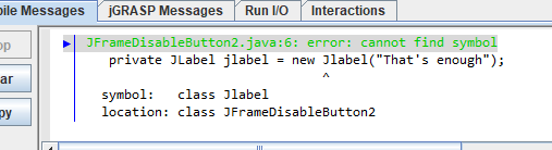 Solved help i am trying to Modify my JFrameDisableButton2 | Chegg.com