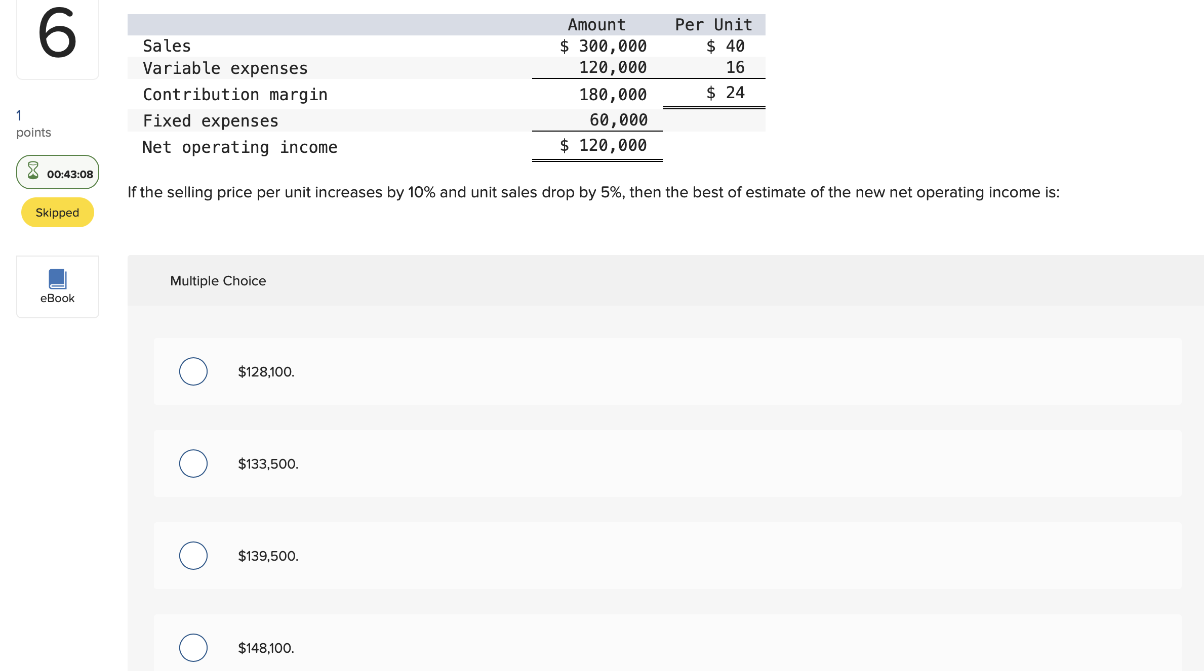 solved-if-the-selling-price-per-unit-increases-by-10-and-chegg